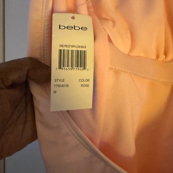 Bebe Light Pink Swimsuit for Women NWT - Picture 4 of 4